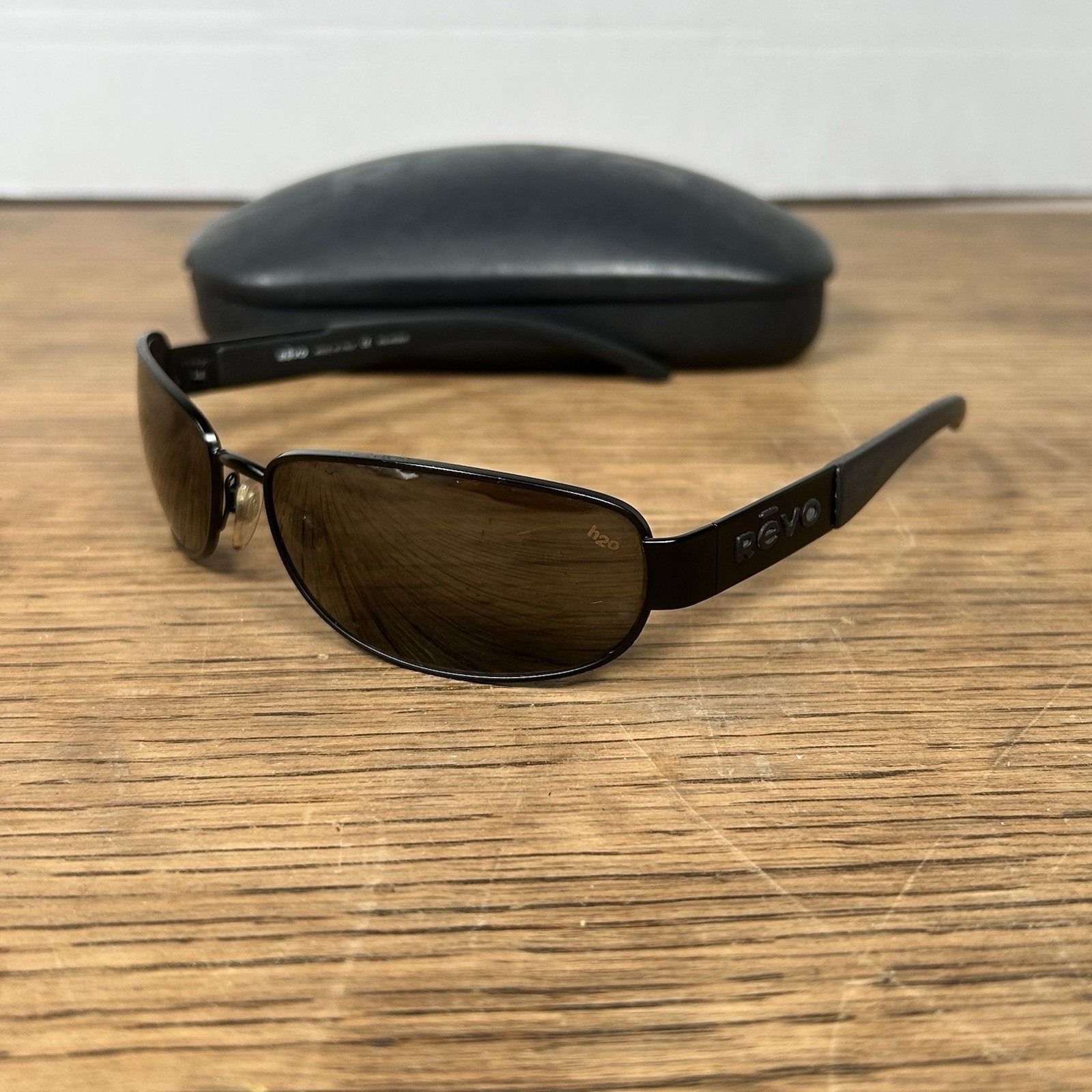 Vintage Revo 3067 001/J7 Polarized H2o Lens Black/Gray Sunglasses 60-16-125mm